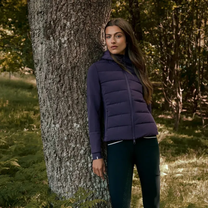 BOSS Equestrian Jessy Women's Hybrid Puffer Jacket - Deep Purple-7