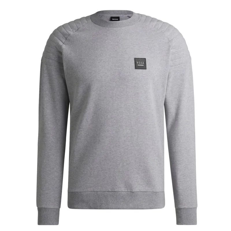 BOSS Equestrian Lex Men's Sweater - Grey Melange-1