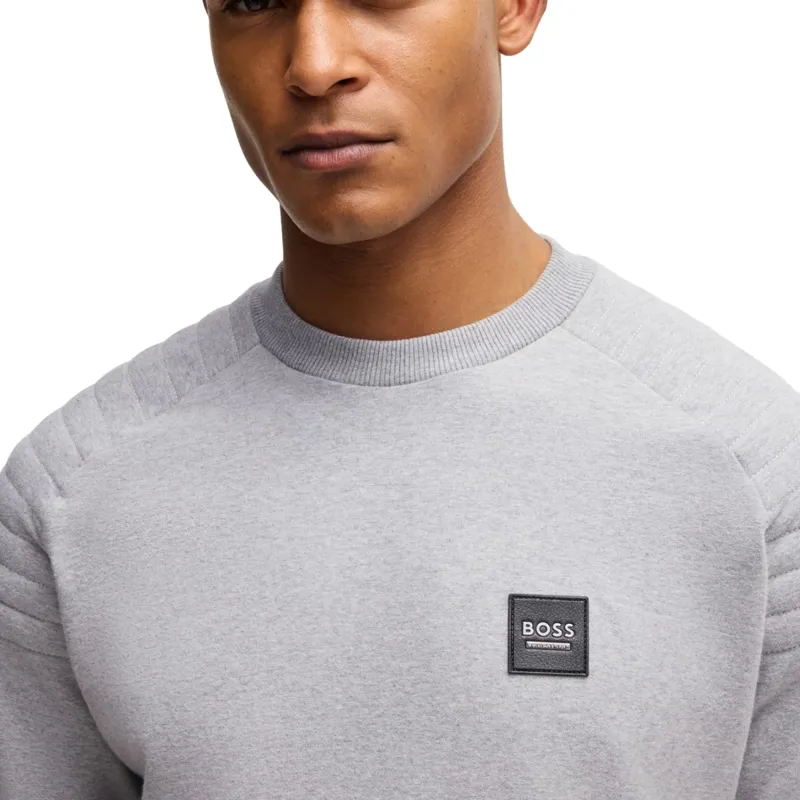 BOSS Equestrian Lex Men's Sweater - Grey Melange-3