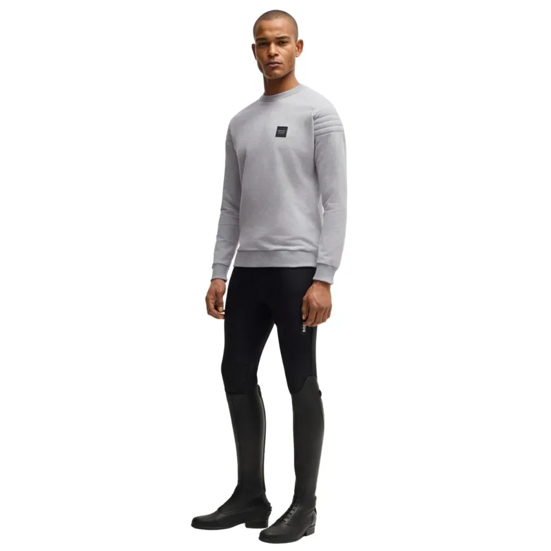 BOSS Equestrian Lex Men's Sweater - Grey Melange-4