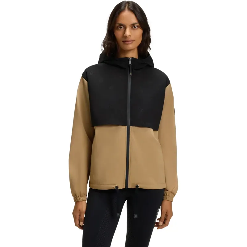 BOSS Equestrian Louise Women's Waterproof Rain Jacket - Black/Camel