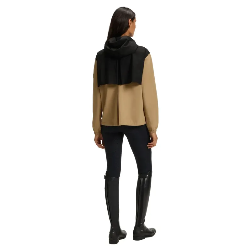 BOSS Equestrian Louise Women's Waterproof Rain Jacket - Black/Camel-4