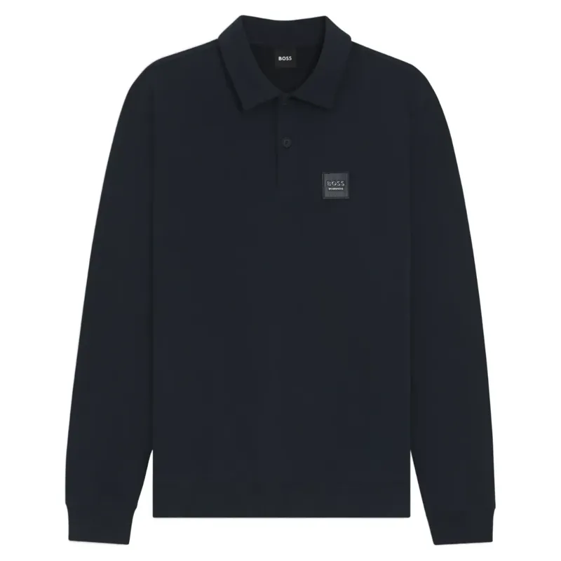 BOSS Equestrian Luis Mens Polo Sweatshirt - Sky Captain-1