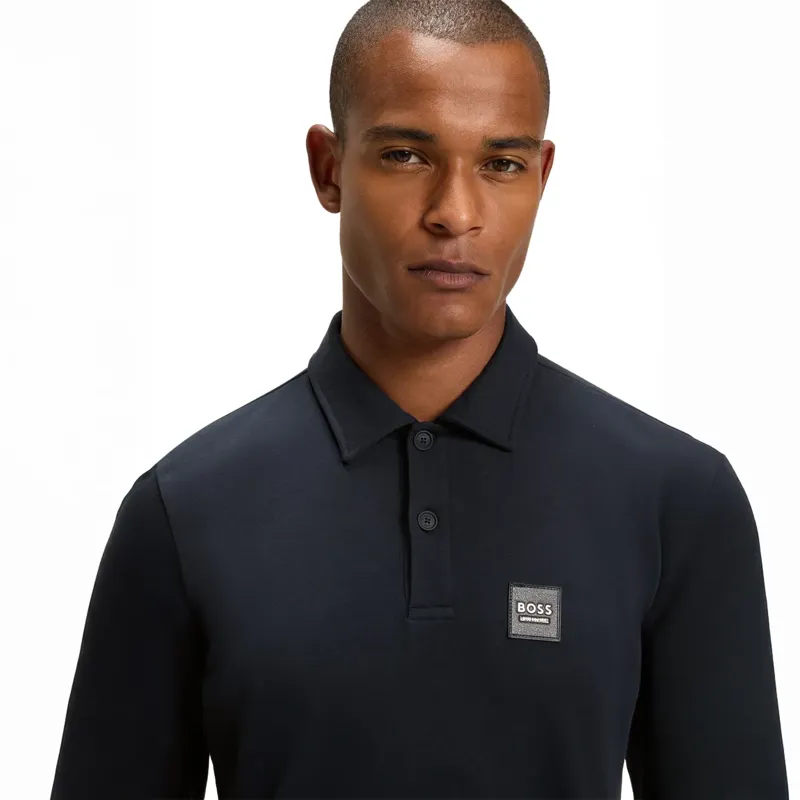 BOSS Equestrian Luis Mens Polo Sweatshirt - Sky Captain-4