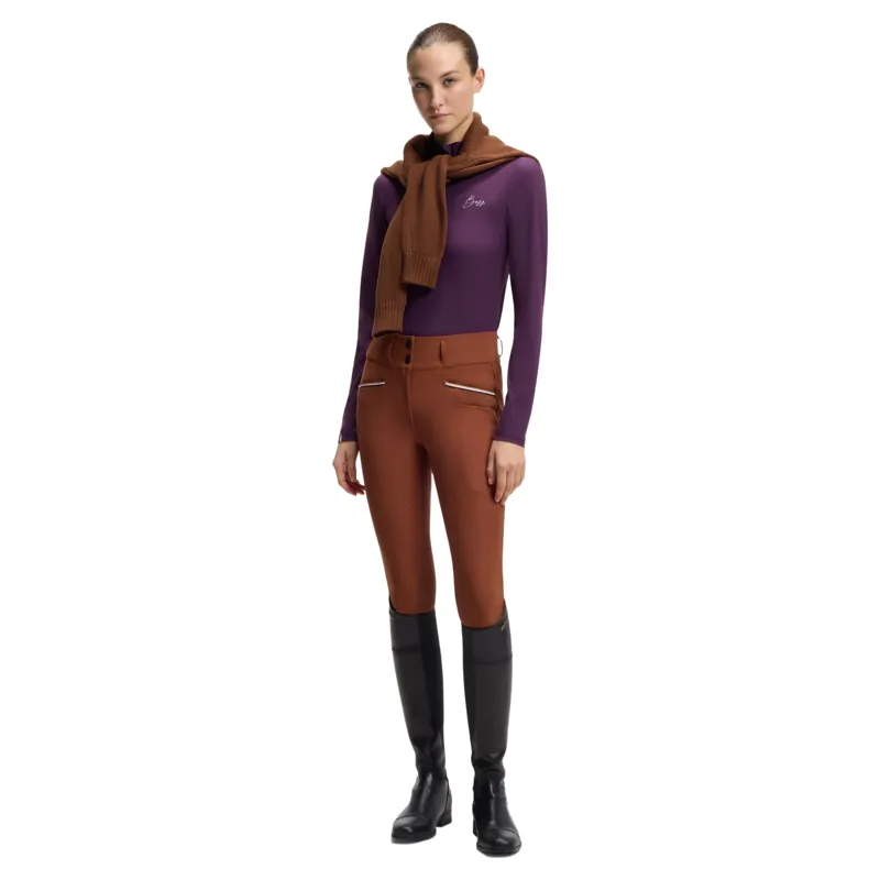 BOSS Equestrian Minou Women's Training Shirt - Deep Purple-3