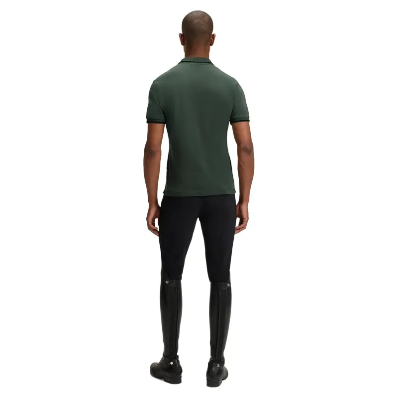 BOSS Equestrian Paul Men's Patch Polo Shirt - Pine Grove-4