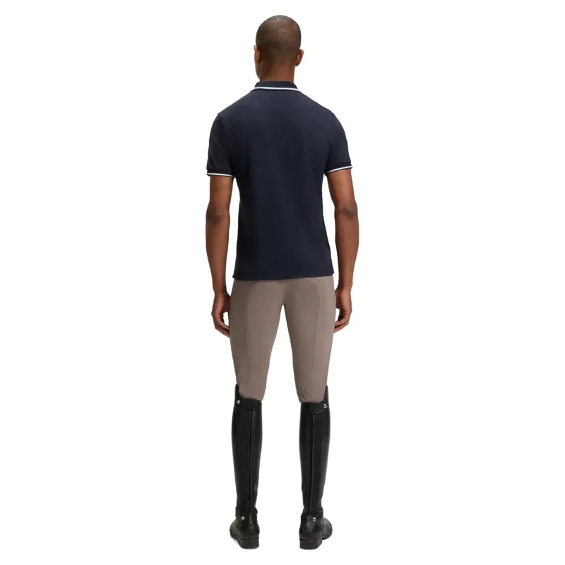 BOSS Equestrian Paul Men's Patch Polo Shirt - Sky Captain-2