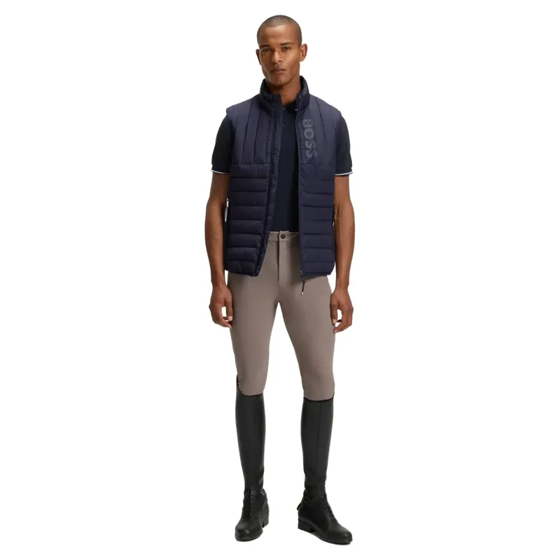 BOSS Equestrian Paul Men's Patch Polo Shirt - Sky Captain-3