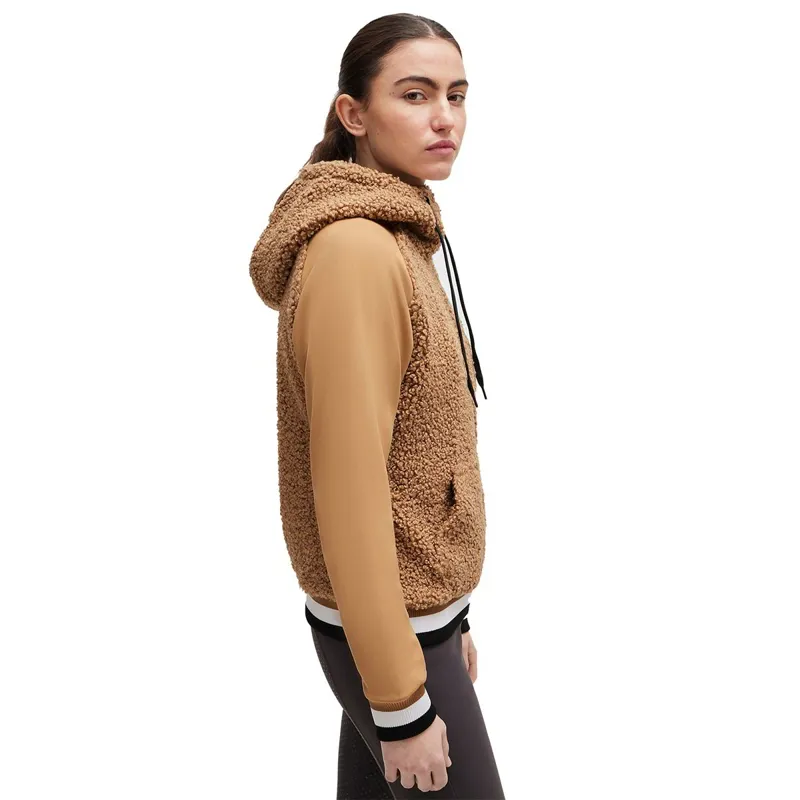 BOSS Equestrian Riva Teddy Hybrid Ladies Hoodie - Camel-2