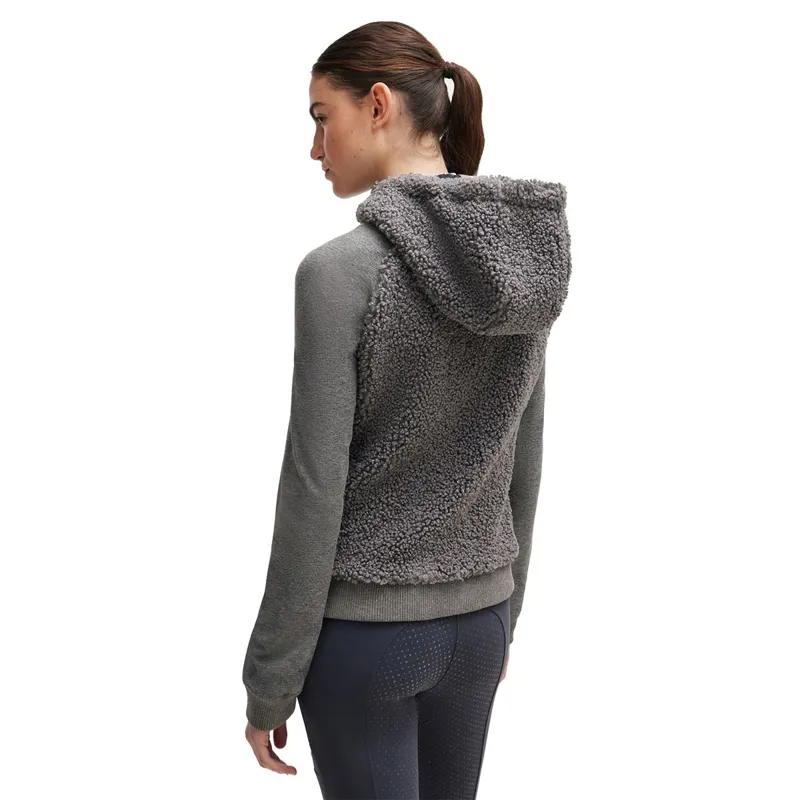 BOSS Equestrian Riva Teddy Hybrid Womens Hoodie - Gray-1