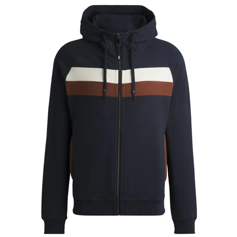 BOSS Equestrian River Zip Men's Hoodie - Sky Captain-1
