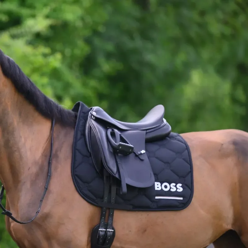 BOSS Equestrian Cambridge Dressage Saddle Pad - Black-2