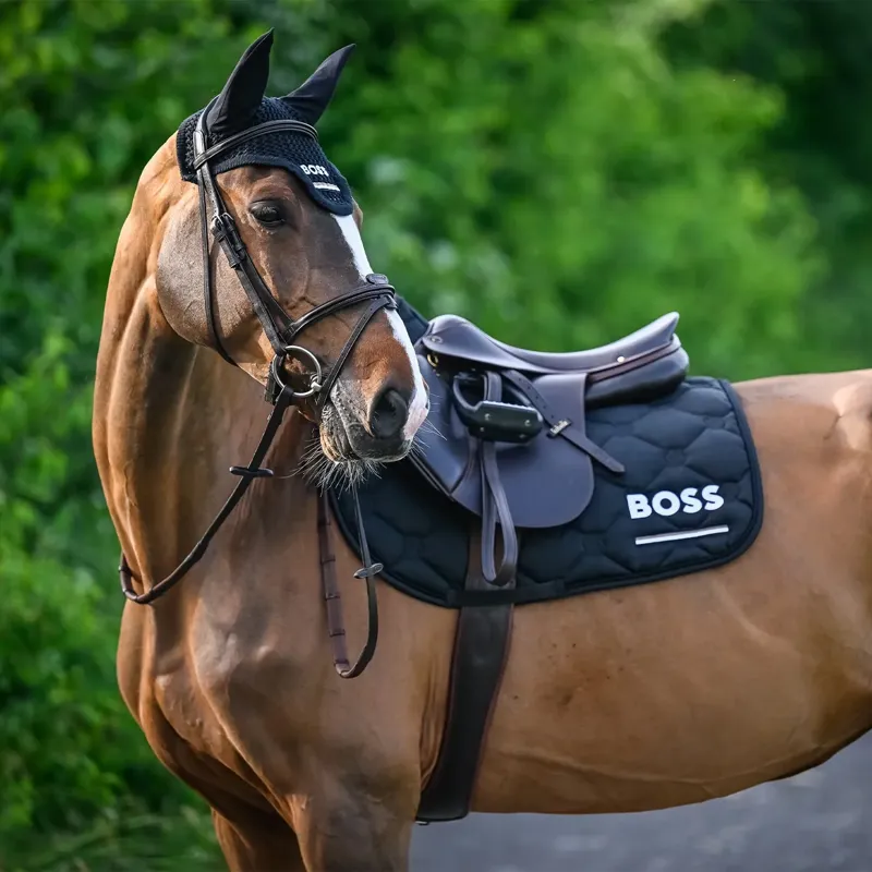 BOSS Equestrian Cheltenham Jump Saddle Pad - Black-3