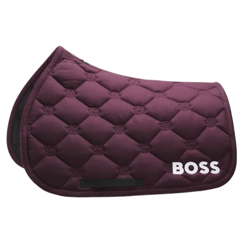 BOSS Equestrian Hampton Jump Saddle Pad - Deep Purple