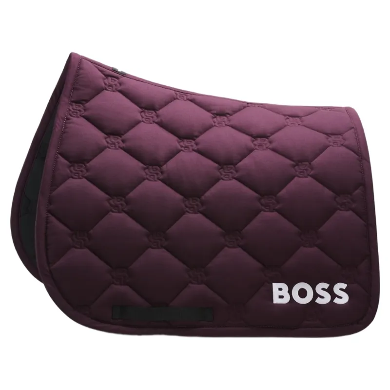 BOSS Equestrian Long Island Dressage Saddle Pad - Deep Purple