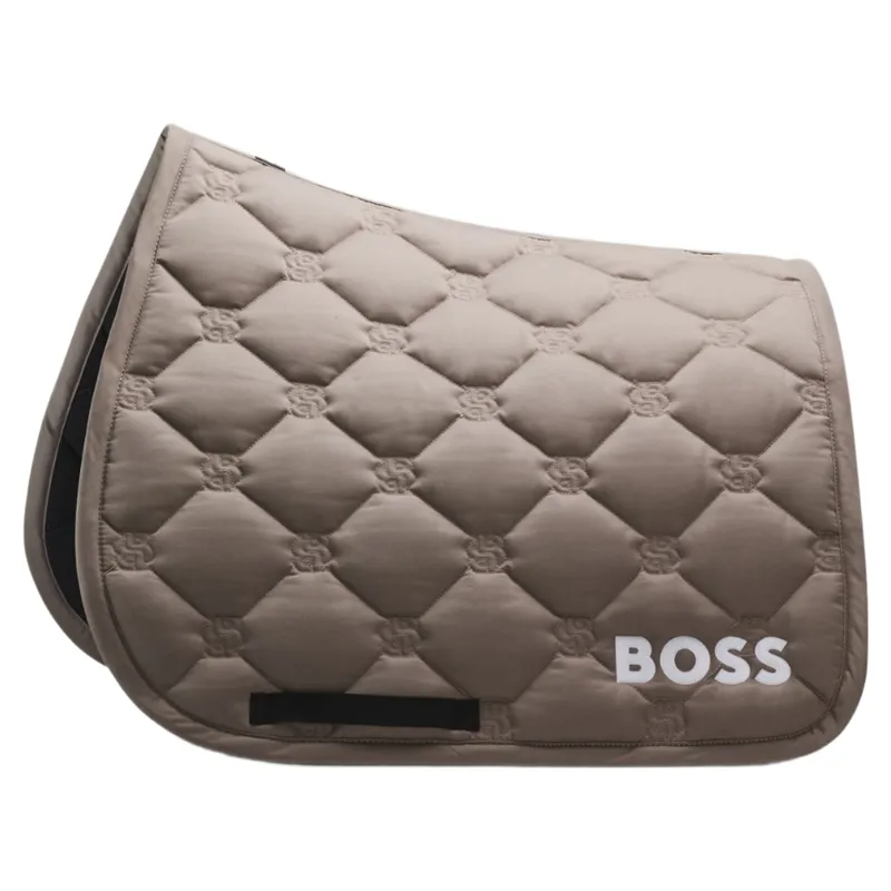 BOSS Equestrian Long Island Dressage Saddle Pad - Walnut