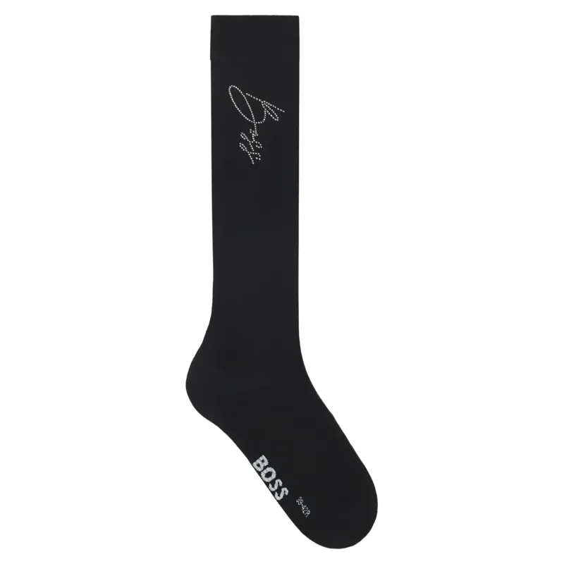 BOSS Equestrian Sally Crystal Women's Tall Riding Socks - Black