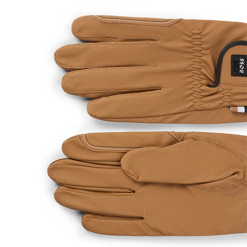 BOSS Equestrian Hybrid Adult Riding Gloves - Camel-2