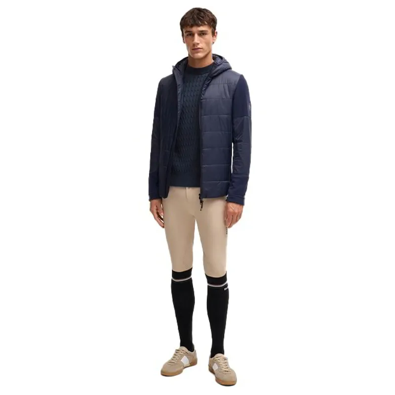 BOSS Equestrian Jason Mens Knitted Sweater - Sky Captain-3
