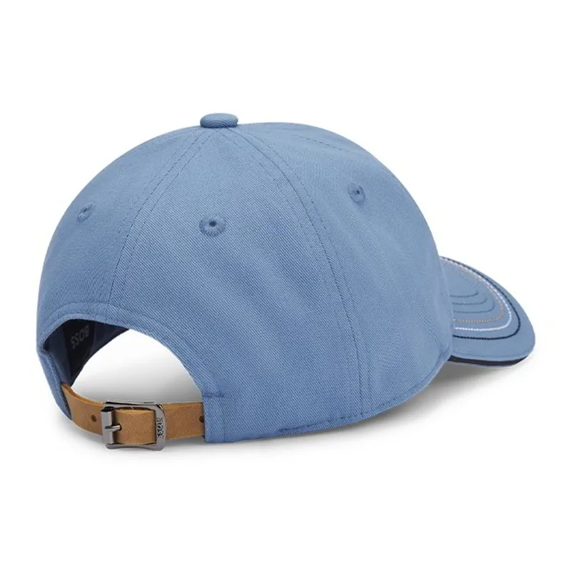 BOSS Equestrian Unisex Leather Vintage Patch Baseball Cap - Riviera-3