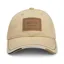 BOSS Equestrian Unisex Leather Vintage Patch Baseball Cap - Sand