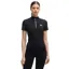 BOSS Equestrian Maira Women's Half Zip Training Shirt - Black Stripes