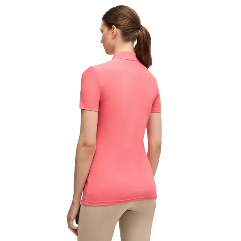 BOSS Equestrian Maira Women's Half-Zip Training Shirt - Pink Stripes-3