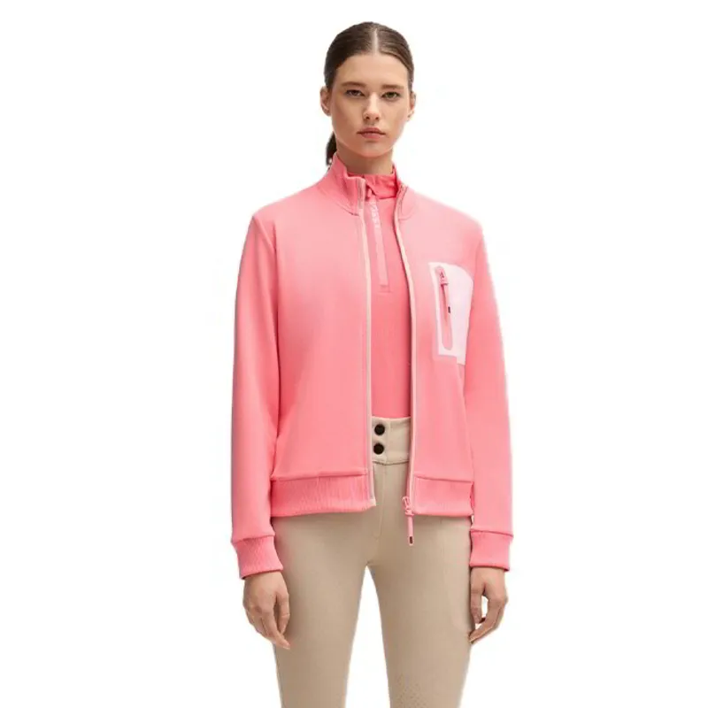 BOSS Equestrian Maira Women's Half-Zip Training Shirt - Pink Stripes-4