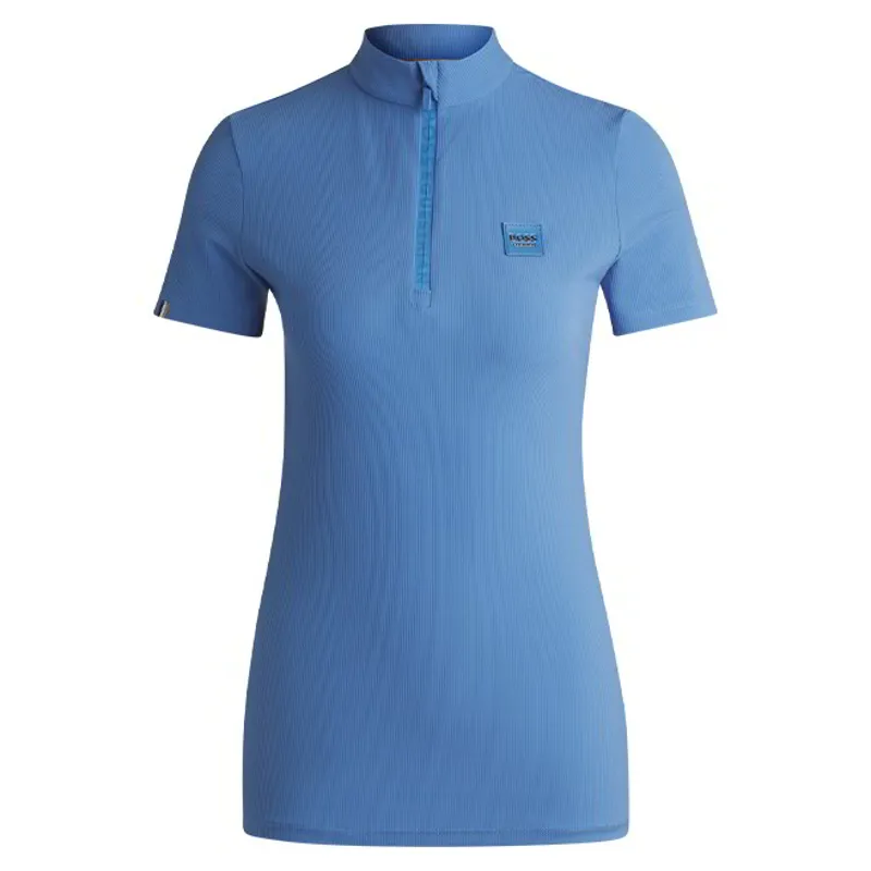 BOSS Equestrian Maira Women's Half Zip Shirt - Riviera Stripes-2