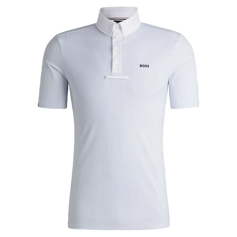 BOSS Equestrian Marty Men's Show Shirt - Pinstripes Niagara-1