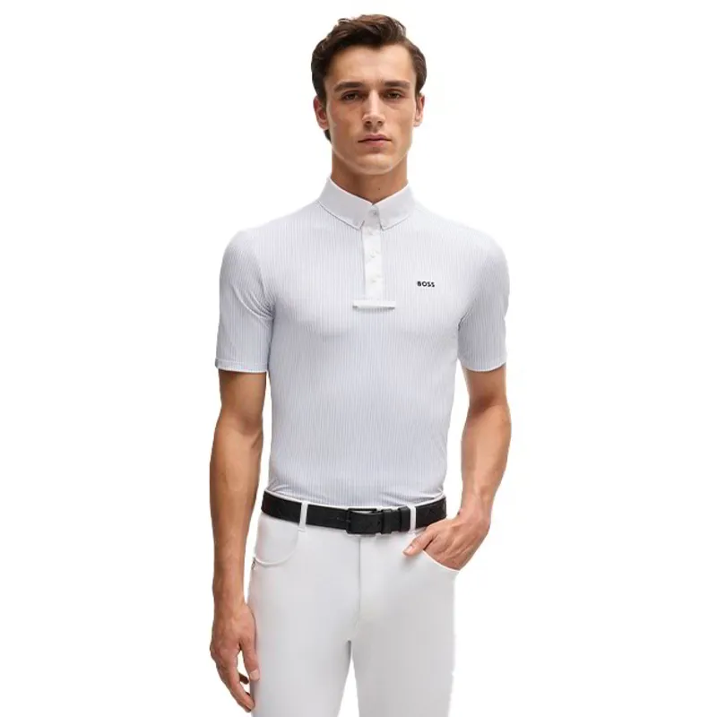 BOSS Equestrian Marty Men's Show Shirt - Pinstripes Niagara