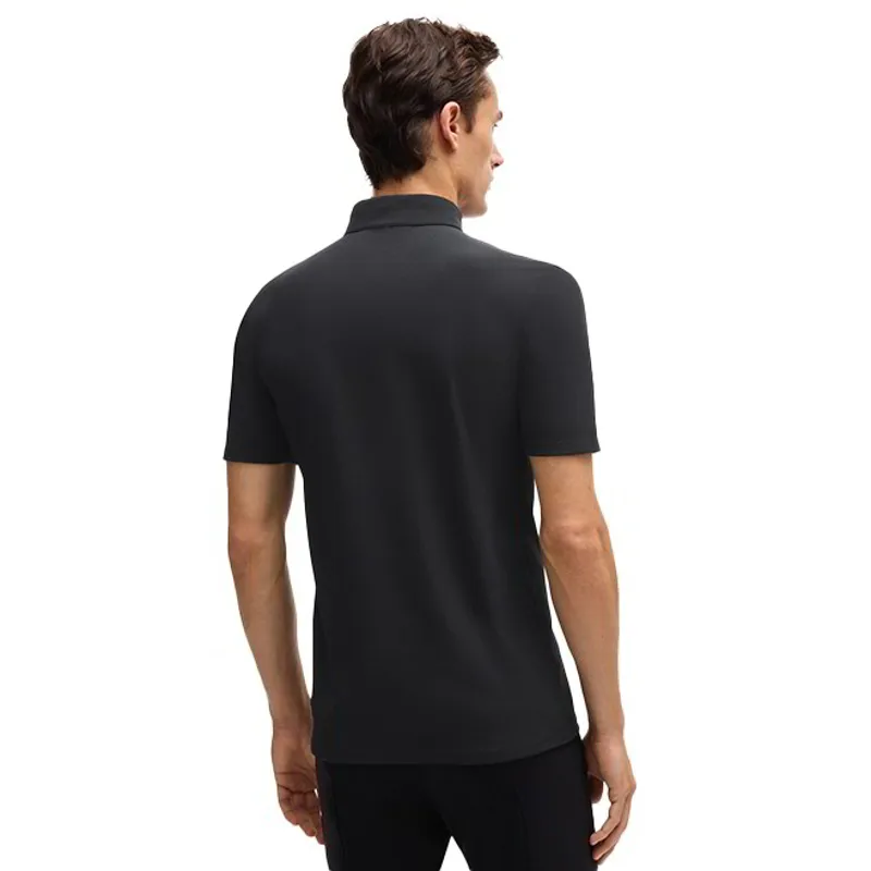 BOSS Equestrian Matt Men's Pique Training Shirt - Black-1