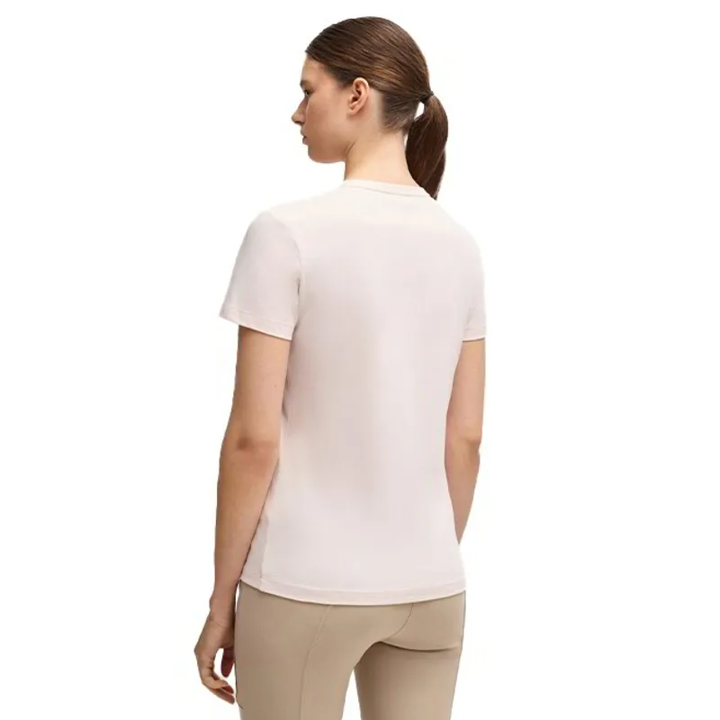 BOSS Equestrian Maya Womens Logo T-Shirt - Pearl-2