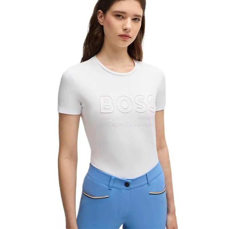 BOSS Equestrian Maya Women's Logo T-Shirt - White-2
