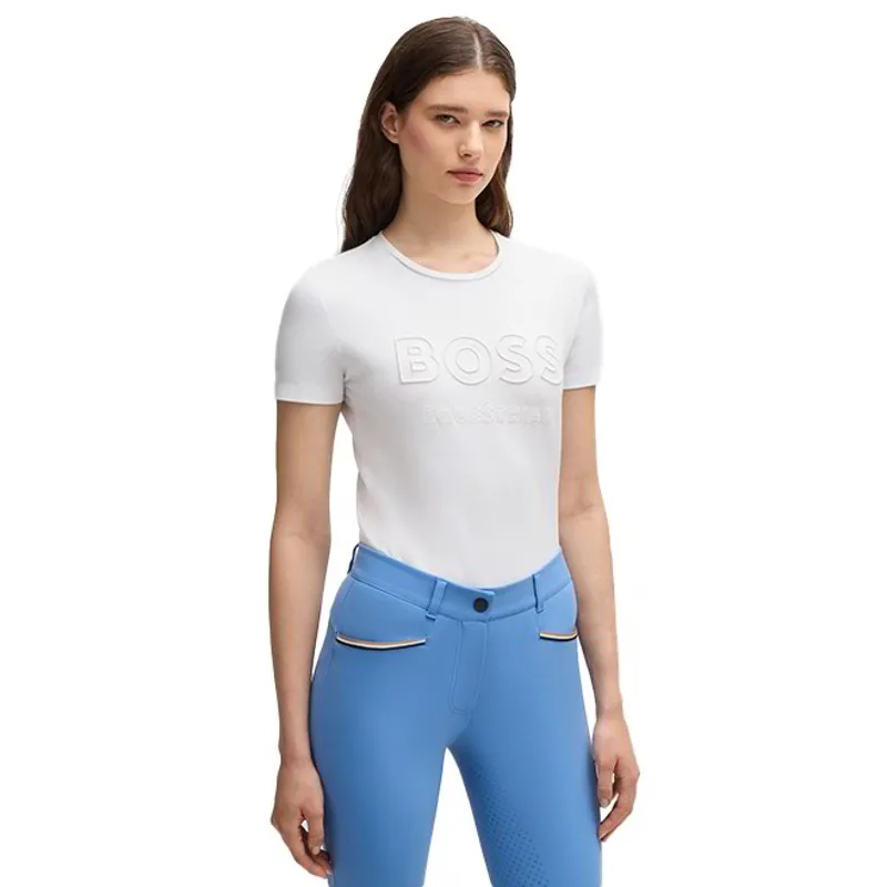 BOSS Equestrian Maya Women's Logo T-Shirt - White
