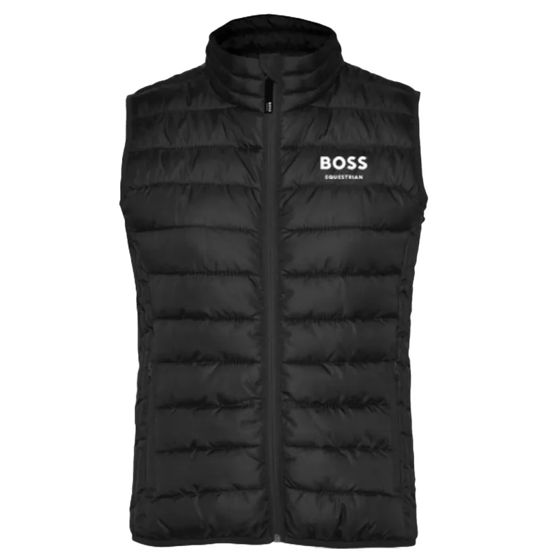 BOSS Equestrian Holiday Nice Womens Puffer Vest - Black-2