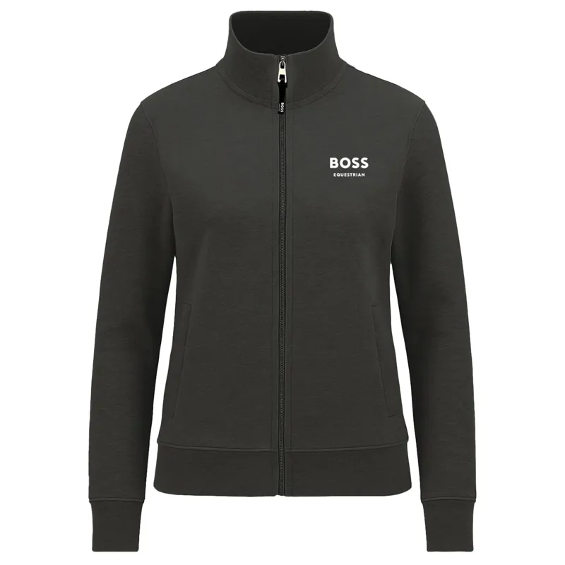 BOSS Equestrian Holiday Paris Women's Training Sweater - Dark Grey/Melange-2