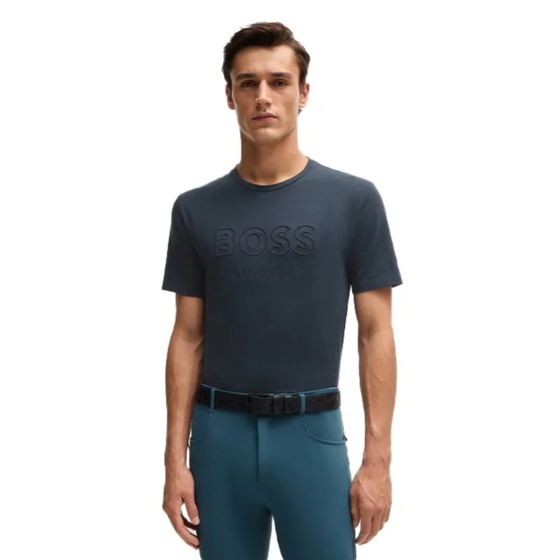 BOSS Equestrian Pierce Men's T-Shirt - Sky Captain
