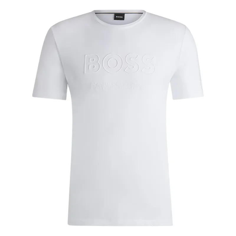 BOSS Equestrian Pierce Men's T-Shirt - White-2