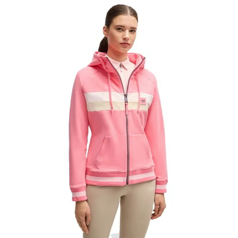 BOSS Equestrian Riva Womens Full Zip Hoodie - Pink