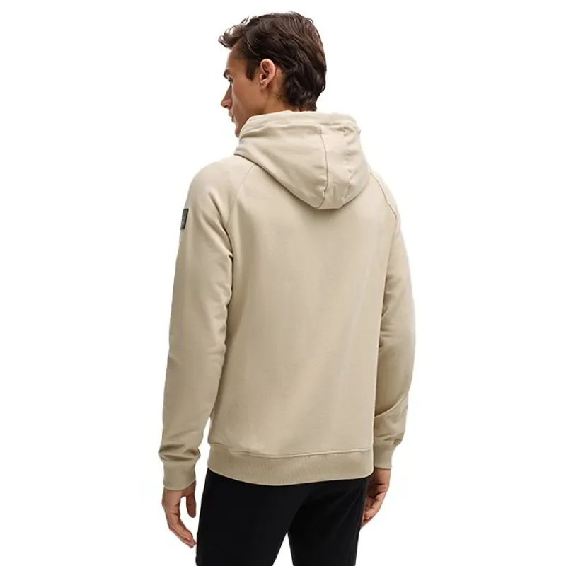 BOSS Equestrian River Zip Men's Hoodie - Sand-2