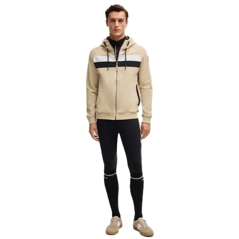 BOSS Equestrian River Zip Men's Hoodie - Sand-4