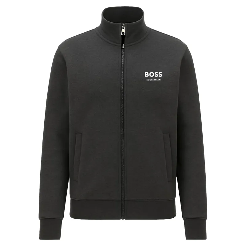 BOSS Equestrian Holiday Rome Men's Training Sweatshirt - Dark Grey/Melange-1