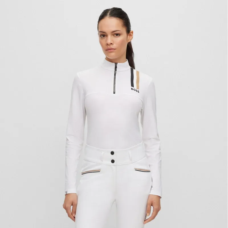 BOSS Equestrian Evy Ladies Long Sleeve Show Shirt - White