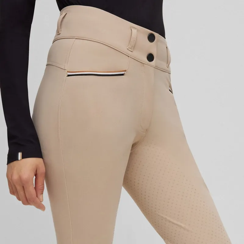BOSS Equestrian Hailey Full Grip Womens Competition Breeches - Beige-4