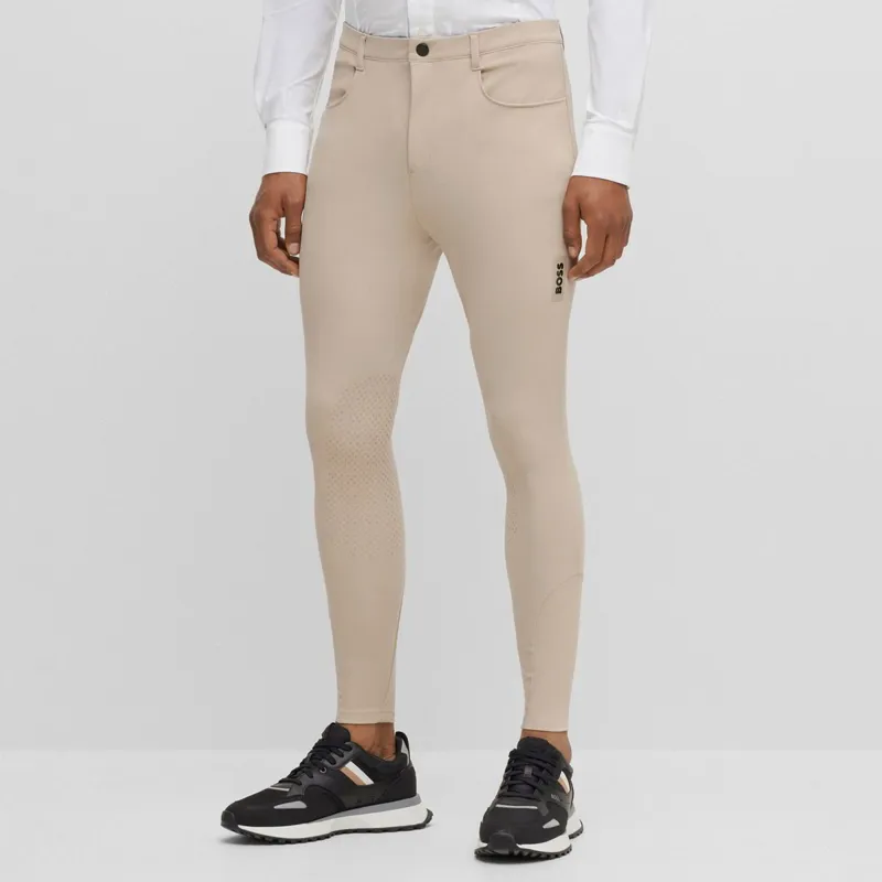 BOSS Equestrian James Knee Grip Men's Competition Breeches - Beige-1