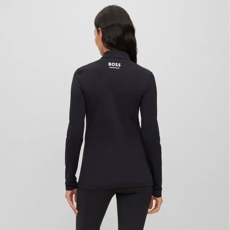 BOSS Equestrian Lia Signature Stripe Women's Base Layer - Black-2