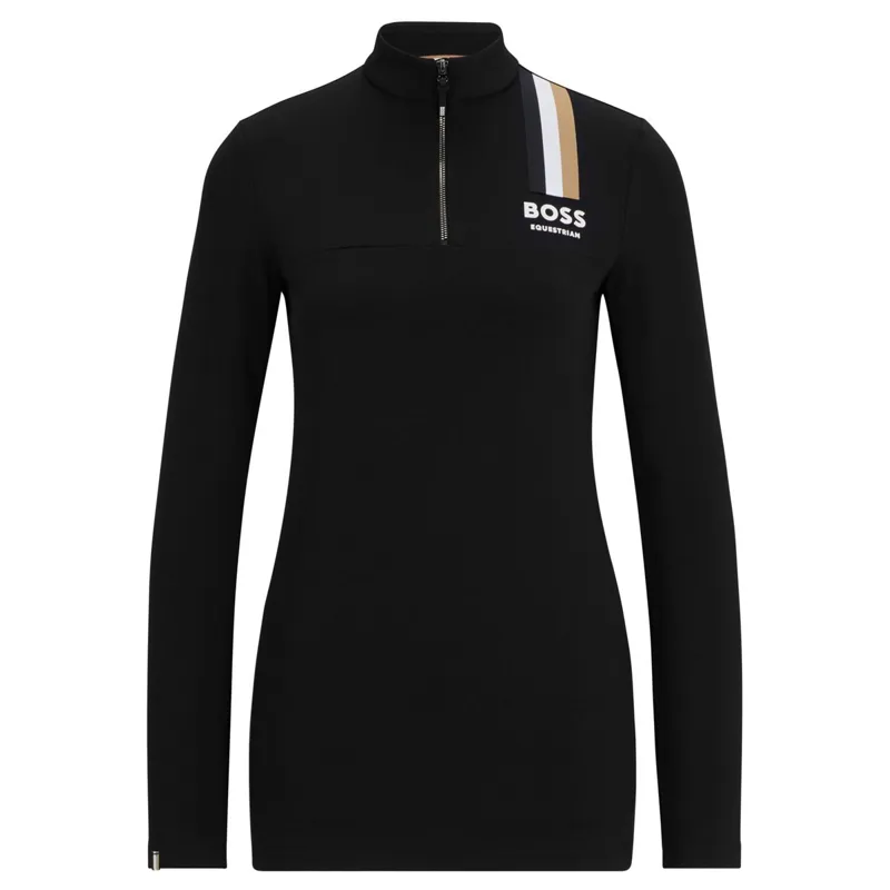 BOSS Equestrian Lia Signature Stripe Women's Base Layer - Black-4