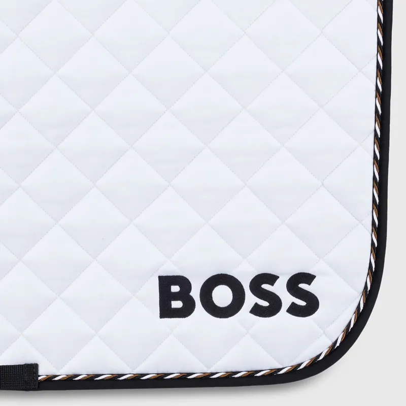 BOSS Equestrian Signature Jump Saddle Pad - White-1