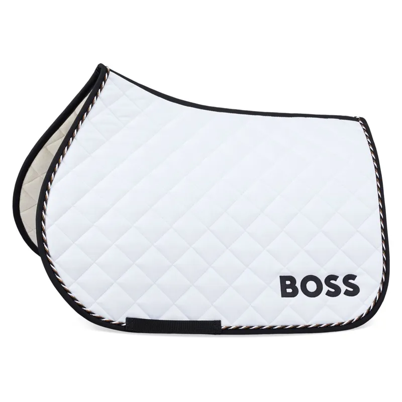 BOSS Equestrian Signature Jump Saddle Pad - White